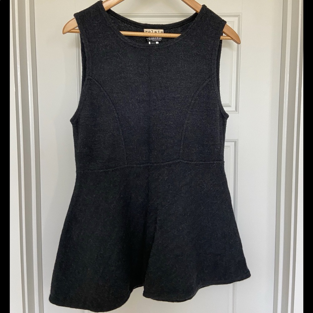 Maternity A Pea in the Pod Collection Wool Sleeveless Dark Gray Top. Size large